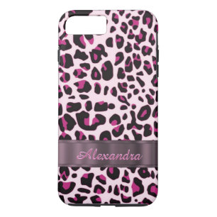 Coque iPhone 7 Plus Poster de animal léopard personnalisé