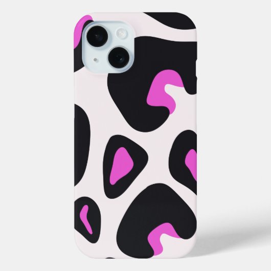 Coques Case-Mate iPhone Poster de animal léopard rose (Verso)