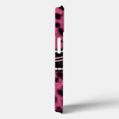 Coques Case-Mate iPhone Poster de animal leopard rose chaud (Verso / Droite)