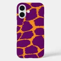 Poster de animal orange violet clair graphique