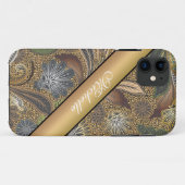 Coques Case-Mate iPhone Poster de animal Paisley Motif (Dos (Horizontal))