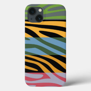 Etui iPhone Case-Mate Poster de animal Skin Zebra Retro Motif coloré 14