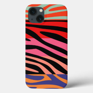 Case-Mate iPhone Case Poster de animal Skin Zebra Retro Motif coloré 5