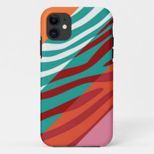 Etui iPhone Case-Mate Poster de animal Skin Zebra Retro Motif coloré 8