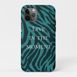 Case-Mate iPhone Case Poster de animal turquoise Green Zebra