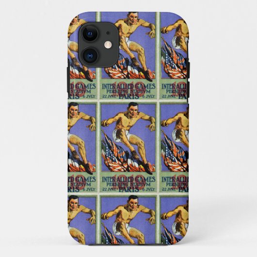 Coques Case-Mate iPhone Poster des Jeux Alliés 1919 (Dos)