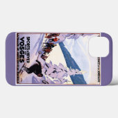 Coques Case-Mate iPhone Poster des spectateurs regardant Skier (Verso (horizontal))