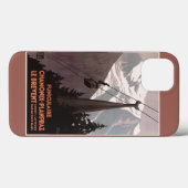 Coques Case-Mate iPhone Poster du funiculaire Le Brevent (Verso (horizontal))