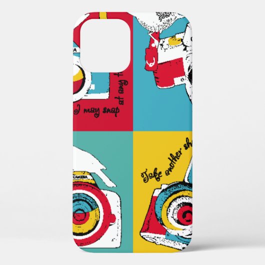 Coques Case-Mate iPhone Poster lumineux dans le style pop art avec image o (Verso)