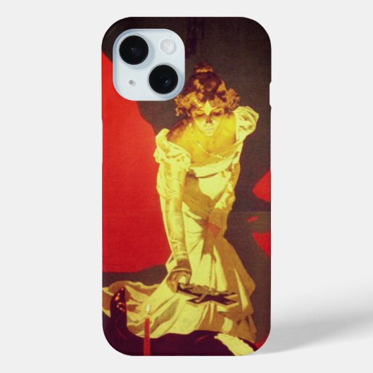 Coques Case-Mate iPhone Poster original de Tosca, détail (Giacomo Puccini) (Verso)