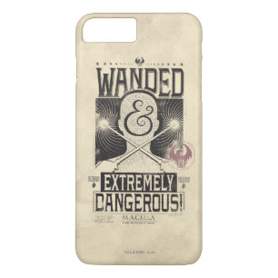 Coque iPhone 8 Plus/7 Plus Poster Recherché déambulé et extrêmement dange