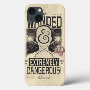 Coques Pour iPhone Poster Recherché déambulé et extrêmement dange