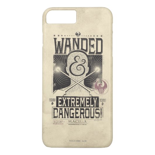 Coques Case-Mate iPhone Poster Recherché déambulé et extrêmement dangereux (Dos)