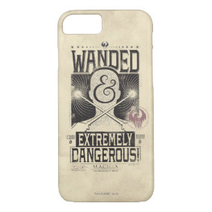 Coque iPhone 7 Poster Recherché déambulé et extrêmement dangereux