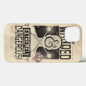 Coques Case-Mate iPhone Poster Recherché déambulé et extrêmement dangereux (Verso (horizontal))