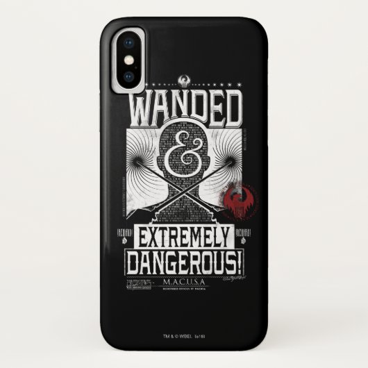 Coques Case-Mate iPhone Poster Recherché géant et extrêmement dangereux -  (Dos)