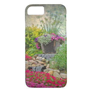 Coque iPhone 8/7 pot de fleurs dans le jardin