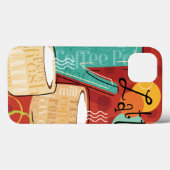 Coques Case-Mate iPhone Pot et tasses décoratifs de Latte (Verso (horizontal))