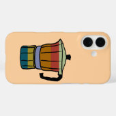 Coques Case-Mate iPhone Pot Moka rétro (Verso (horizontal))