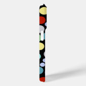 Coques Case-Mate iPhone Pots Polka sur noir (Verso / Droite)