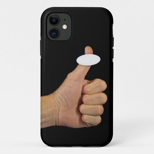Coques Case-Mate iPhone Pouce vers le haut avec autocollant (Dos)