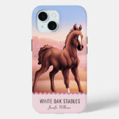 Coques Case-Mate iPhone Poulain Cheval Alezan Personnalisable (Verso)