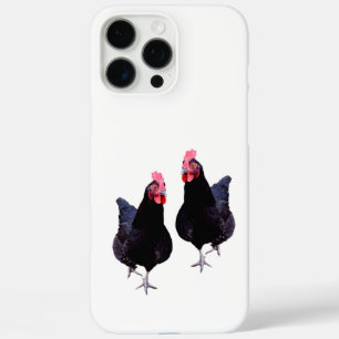 Coques iPhone 16 Pro Max Poules noires se pavanent,