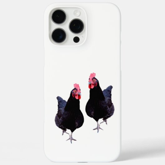 Coques Case-Mate iPhone Poules noires se pavanent, (Verso)