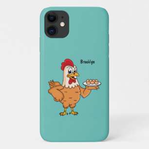 Case-Mate iPhone Case Poulet avec des œufs sur un dessin animé d'assiett