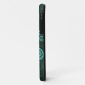 Coques Case-Mate iPhone Poulpe complexe de pierre bleue (Dos/Gauche)