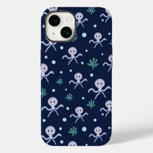 Coque Pour iPhone 14 Poulpe sous le motif pour enfants de la mer
