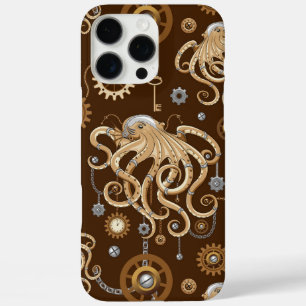 Coques iPhone 16 Pro Max Poulpe Steampunk Rétro Fantastique Mécanique