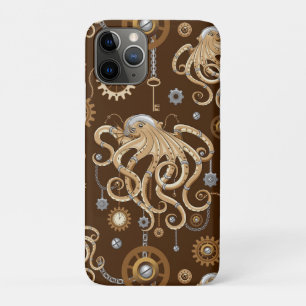 Case-Mate iPhone Case Poulpe Steampunk Rétro Fantastique Mécanique