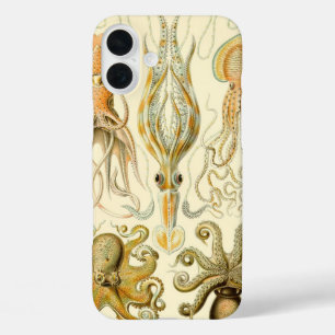 iPhone 16 Plus Case Poulpe Vintage Squid Gamochonia par Ernst Haeckel