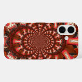 Coques Case-Mate iPhone Pouls Cramoisi | Langue Kaléidoscope Art Abstrait (Verso (horizontal))