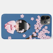 Coques Case-Mate iPhone Poupée blanche Kimono Kokeshi - mignonne Geisha Gi (Dos (Horizontal))
