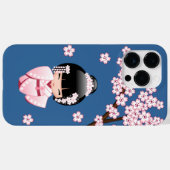 Coques Case-Mate iPhone Poupée blanche Kimono Kokeshi - mignonne Geisha Gi (Verso (horizontal))