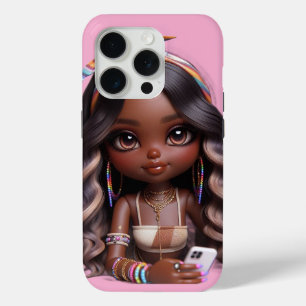 COQUE iPhone 15 PRO POUPÉE CHIBI