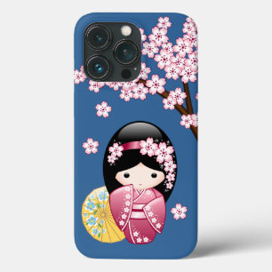 Case-Mate iPhone Case Poupée Kokeshi Printemps - Cute Geisha Japonaise