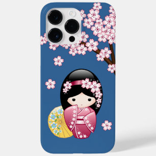 Coque Pour Pour iPhone 14 Pro Max Poupée Kokeshi Printemps - Cute Geisha Japonaise s