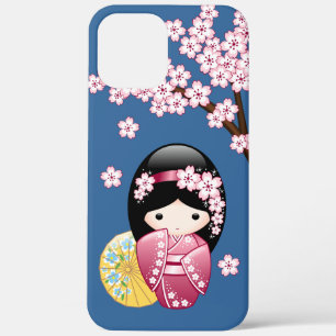 Case-Mate iPhone Case Poupée Kokeshi Printemps - Cute Geisha Japonaise s