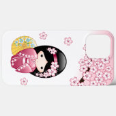 Coques Case-Mate iPhone Poupée Kokeshi Printemps - Cute Japonaise Geisha G (Verso (horizontal))