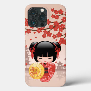 Case-Mate iPhone Case Poupée rouge Sakura Kokeshi - Geisha japonais