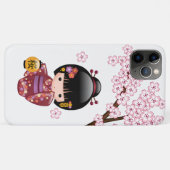 Coques Case-Mate iPhone Poupée Sakura Kokeshi - jolie fille japonaise Geis (Dos (Horizontal))