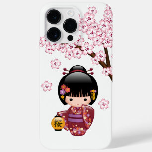 Coque Pour Pour iPhone 14 Pro Max Poupée Sakura Kokeshi - jolie fille japonaise Geis