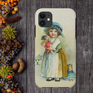 Etui iPhone Case-Mate Poupées Chapeau de Petite Fille Joufflue Vintage