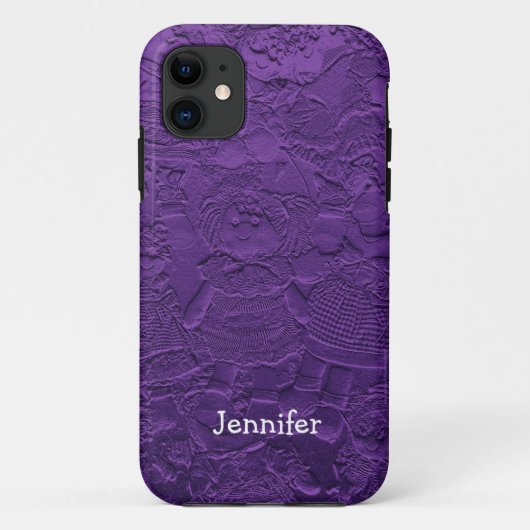 Coques Case-Mate iPhone Poupées de cerf mauve, nom, (Dos)
