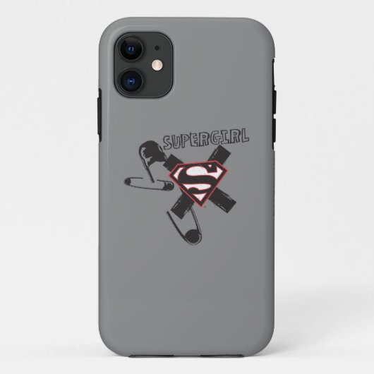 Coques Case-Mate iPhone Poupées de sécurité noire Supergirl (Dos)
