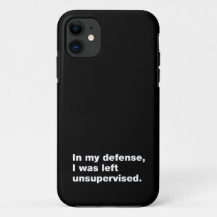 Case-Mate iPhone Case Pour ma défense, j'ai été laissée sans surveillanc