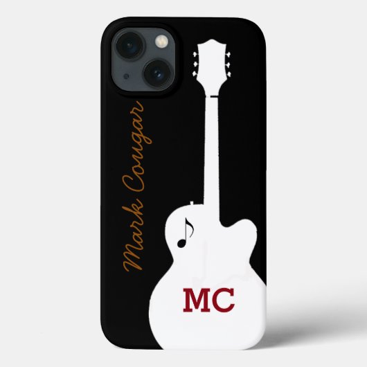 Coques Case-Mate iPhone pour un guitariste de musique rock (Verso)